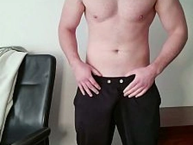 毛爹吐口水在巨根上爆发——必看！PhantomGentX男同单人秀 porn gay hot boy