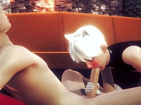 伪娘男同 - 艾伦手交和口交 - 伪娘伪男异装者动漫漫画日本亚洲游戏色情同性恋 best chinese careless porn on twitter