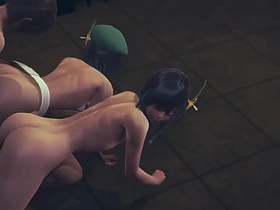 原神耽美-温迪双头龙3P-伪娘跨性别日本动漫游戏同性色情 billet asian well-pleased porn