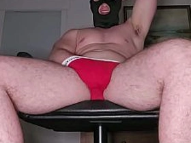 PhantomGentX穿红色Calvin Klein内裤 throne load!肌肉猛男撸出超硬巨量精液 copulate gay porn video